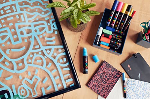 24 Posca Paint Markers, 3M Fine Posca Markers With Reversible Tips, Posca Marker Set Of Acrylic Paint Pens | Posca Pens For Art Supplies, Fabric Paint, Fabric Markers, Paint Pen, Art Markers #TOP2