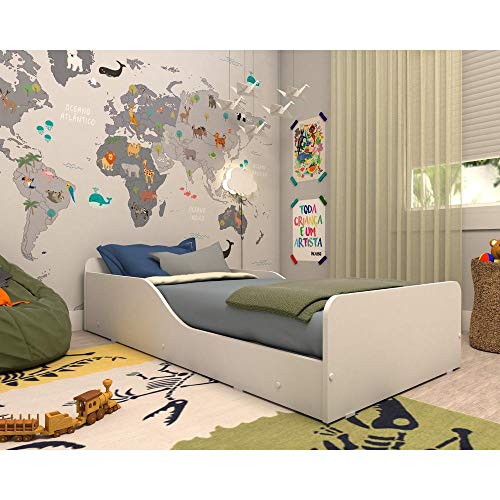 Cama Infantil Montessoriana c/Proteção Square Multimóveis