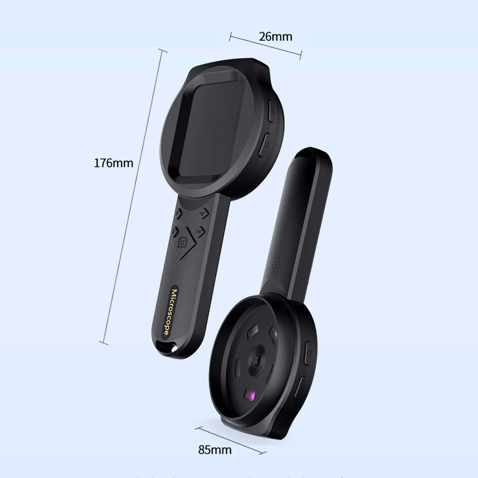 Microscopio portatile per adulti e bambini, schermo IPS da 7,1 cm, lente d'ingrandimento 1080p, per collezionisti di gioielli e gioielli