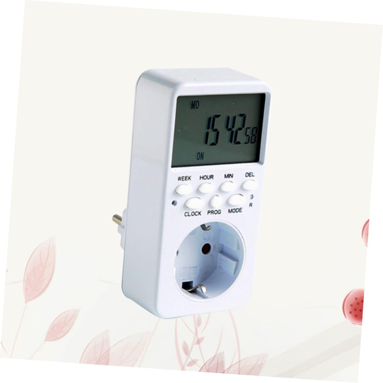 2 Pezzi Timer Digitale Programmabile con Interruttore Temporizzato con Display e Pulsanti Materiale Antiruggine per Elettrodomestici e Sicurezza Casa
