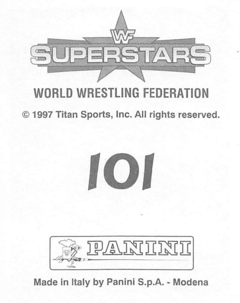 Amazon.com: 1997 Panini WWF Superstar Stickers Wrestling #101