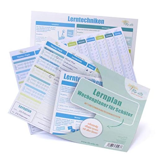 lib-elle Lärskapsplan – veckoplanerare för elever inklusive fast kort med inlärningstekniker