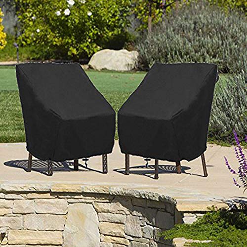 Pasuihcay Covers,2 Pack Waterproof Outdoor Lounge Deep Seat Furniture Cover,Single Garden Sofa Chair Cover 27X31X40In