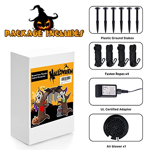 15Ft Giant Halloween Inflatable Large Archway Arch Haunted Ghosts Pumpkin Tombstones Monster Led Lights Lighted Blowup Yard Decor Lawn Outdoor Holiday Decorations #TOP6