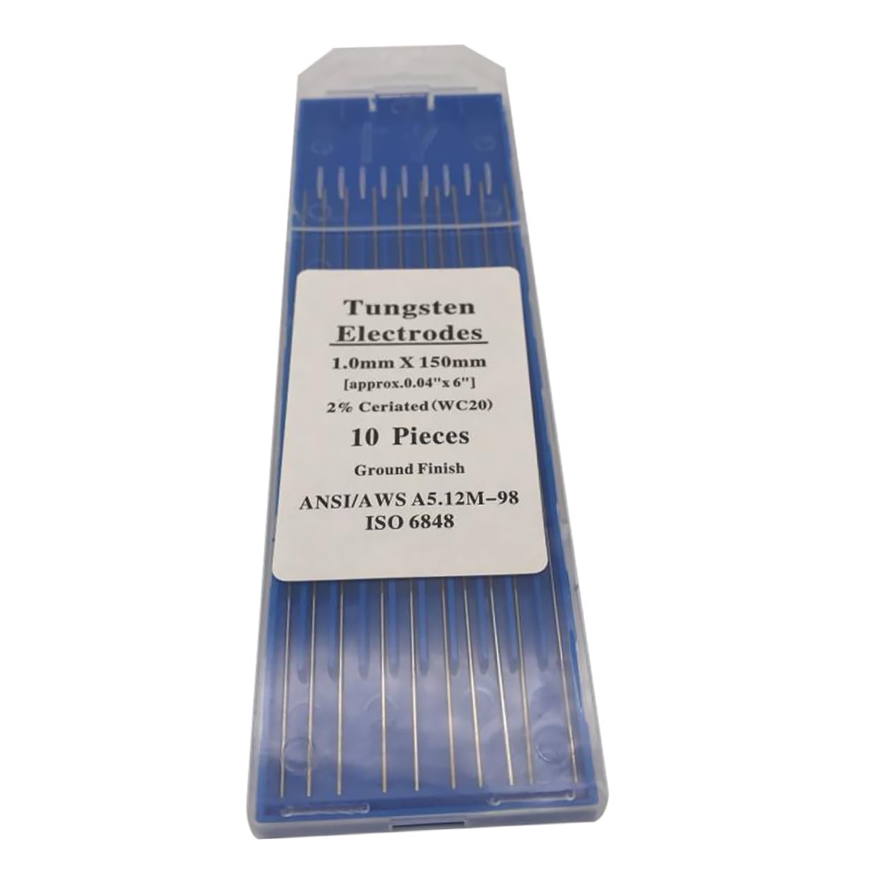 DOITOOL Wt20 Tungsten Welding Rods 1.0mm*150mm Cerium Tungsten for Welding Alloys