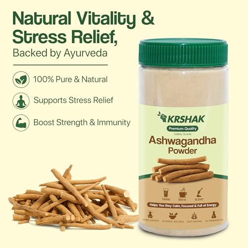 Image of Ashwagandha Powder (500g) - A-Grade Pure Root Powder for Energy, Stress Relief & Immunity Boost | 100% Natural, Non-GMO, Vegan & Preservative-Free