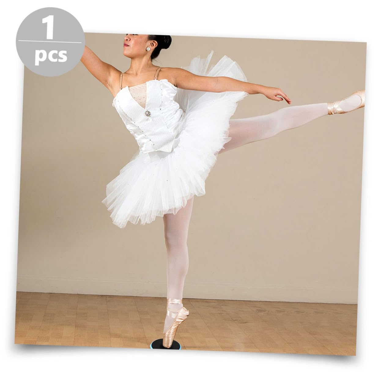 Sosoport Planche Tournante Améliore L'Équilibre pour Danseurs en Nylon Bleu de Ballet et Réduit la Friction, pour Yoga et Exercices d'Équilibre