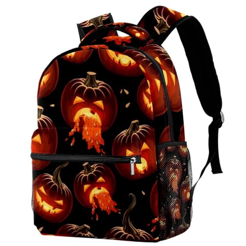 Sac à dos d'école ergonomique citrouille contre le désordre