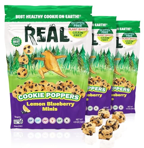 REAL Lemon Blueberry Mini Cookie Poppers – Bite-sized Gluten Free