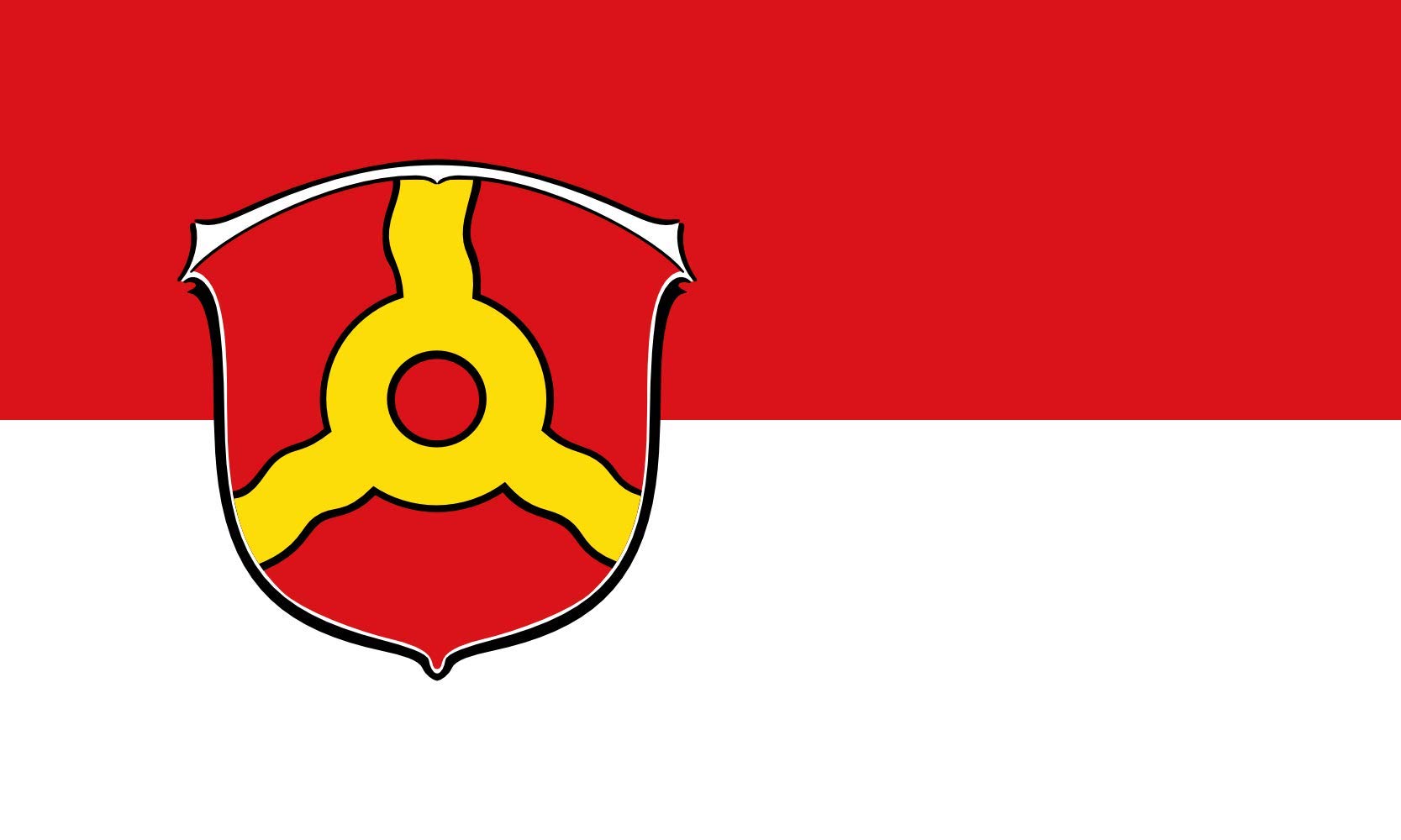 Drapeau Trebur Allemagne grand format résistant aux intempéries