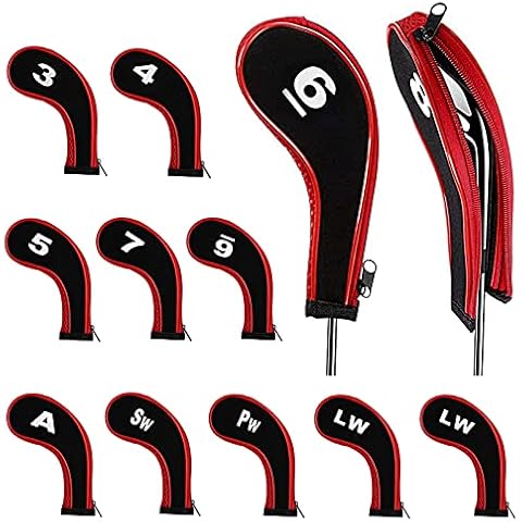 12-Piece Waterproof Golf Iron Head Covers Cover