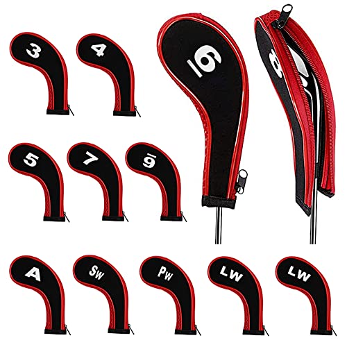 12 pieces Golf Head Covers 3-9 Pw Aw Sw Lw Lw Golf Club Head Covers
