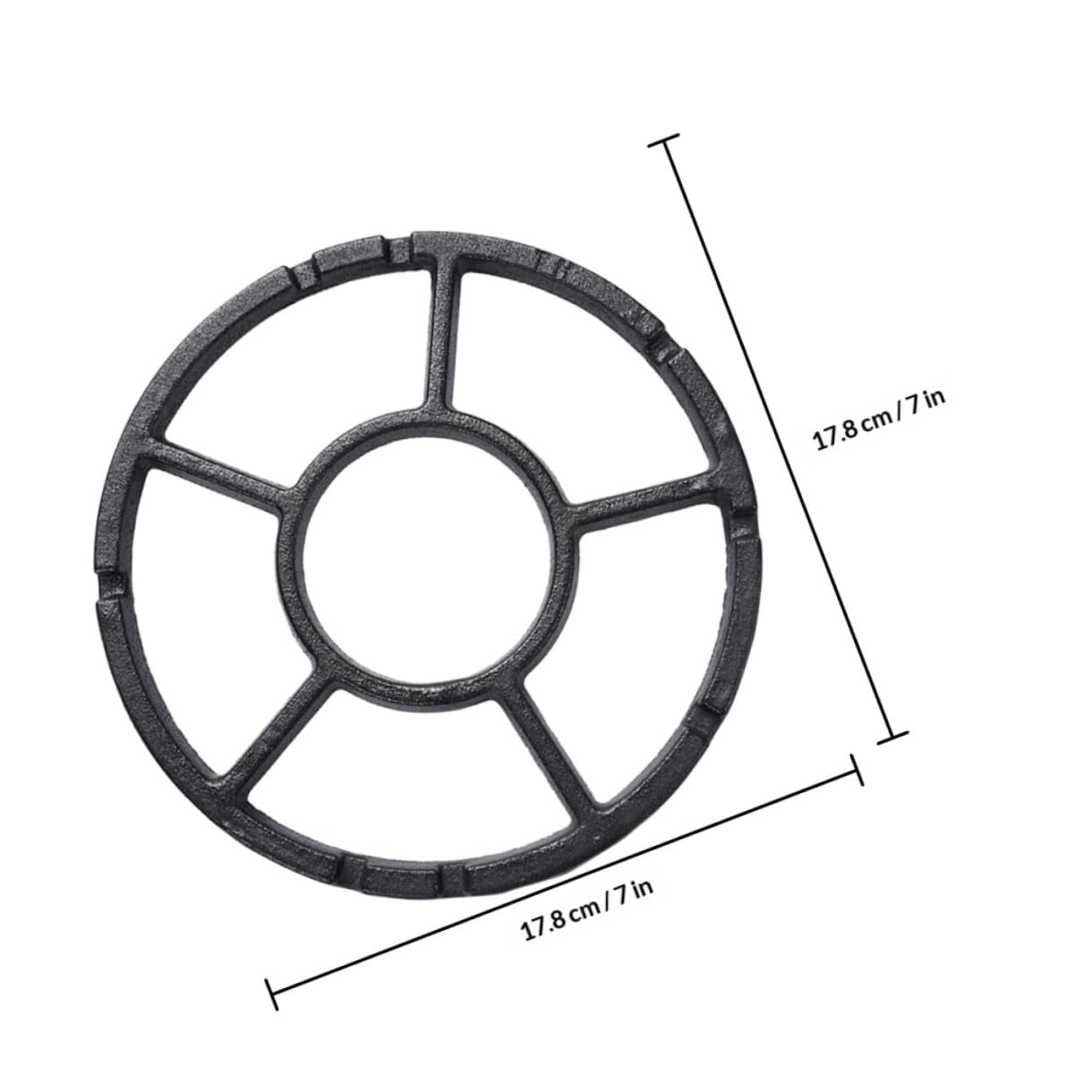GALPADA Supporto Wok per Piano Cottura a Gas in Ferro 2 Pezzi Rete Antiscivolo Accessori Cucina per Fornelli Domestici e Anello Wok Stabile