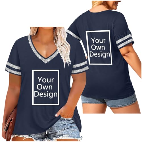T-shirt personnalisé pour femme hauts personnalisés d'été décontractés