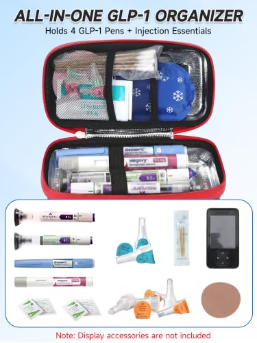 Image of YOUSHARES Cooler Travel Case for Zepbound & Mounjaro Pens, Holds 4 Pens