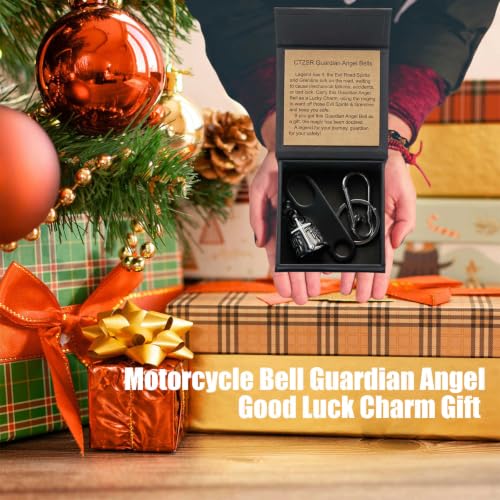 Image of Motorcycle Bell Guardian Angel Gremlin Lucky Charm Gift For Riders