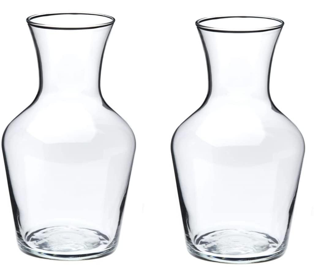 Urban Moon Potpourie Glass Vase, Flower Vase, Vessel, Money Plant Pot for Bedroom, Balcony, Home, Table and Office Decoration (Bottle Shape Pot) - Pack of 2 Piece, 7.5 Inches