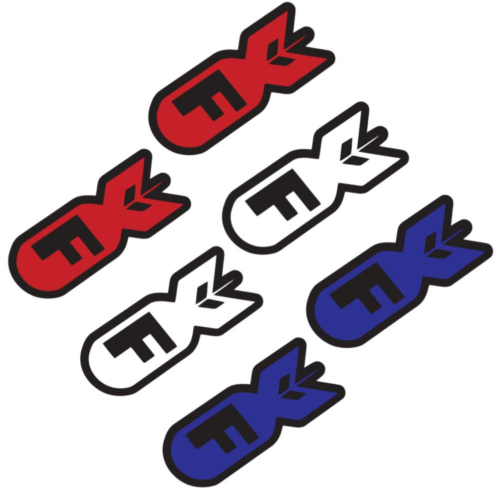 F-Bomb - 6 Pack of Hard Hat Helmet 2" Decals - Full Color Vinyl Decal Sized For Macbook, Phone, Hard Hat. or Any Clean Smooth Flat Surface (Red White Blue)