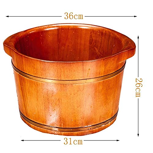 Katzowen cubeta de madera para baño de pies spa miniatura 6