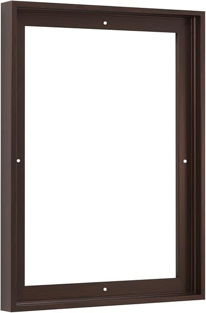 Pixy Canvas Floater Frame 10x12 for 3/4 (0.75) inch Deep Canvas Paintings/Canvas Prints/Wood Canvas Panels/Wall Art/Wall Decor/Home Decor/Artwork (Dark Walnut, 10 x 12 inch, Portrait)