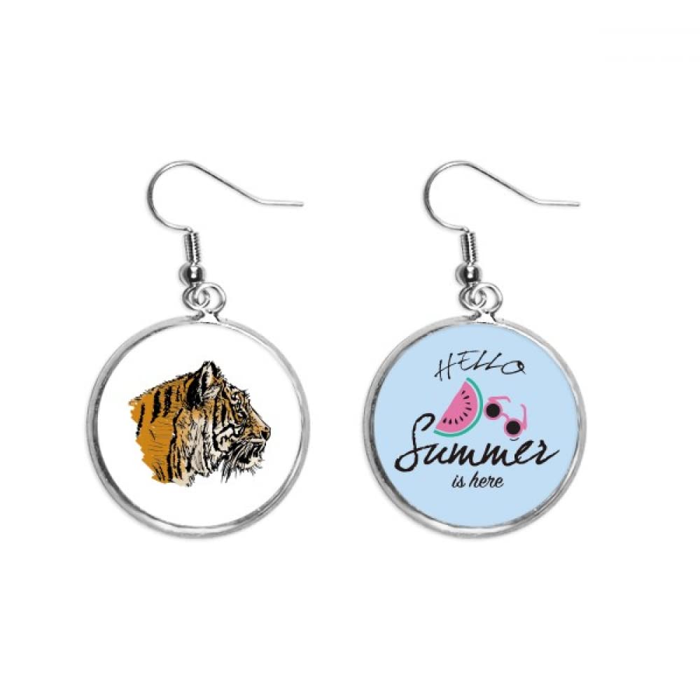 Pendientes de tigre y sandía ideales para lucir en tus tardes de playa 5