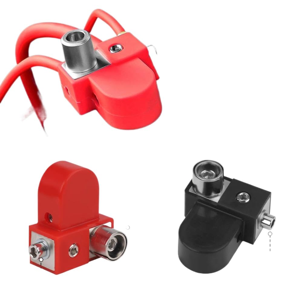 Terminal lateral de latón macizo con collar adaptador para cables de 0, 2, 4 y 8 AWG