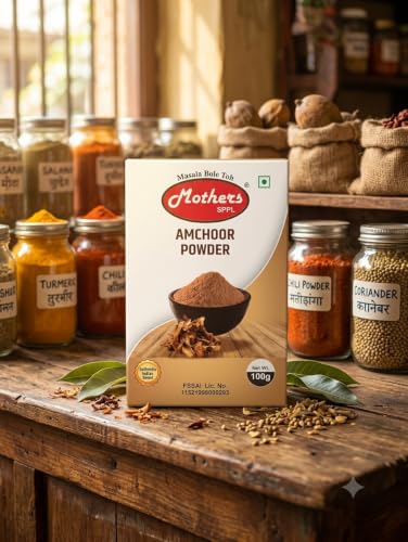 Image of MOTHERS SPPL Amchur Powder - 100 g Pack of 3 Carton,Dried LTG Processing Tangy Dry Mango Powder No Fillers