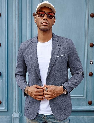 Image of PJ PAUL JONES Mens Casual Sport Coat Blazer Two Buttons Lightweight Business Jackets