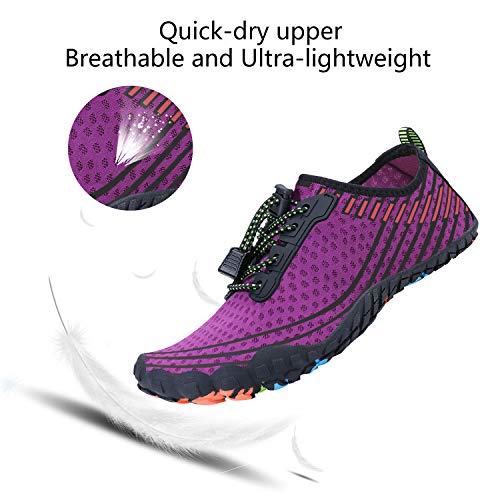 MAYZERO Water Shoes Men Women Quick Drying Swim Surf Beach Pool Shoes Wide Toe Barefoot Aqua Shoes Summer Outdoor Sports Shoes - Image 3