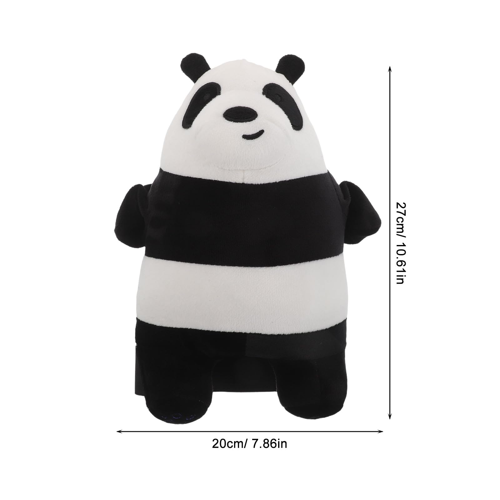 Kichvoe Ginocchiere da Sci Panda in Peluche 1 Paio per Ragazzi | Regolabili Cinghie, Alta Resistenza All’abrasione, per Sci e Skating, Protezione Outdoor