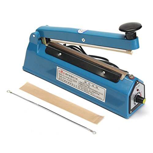 New 220V 180W Impulse Heat Sealer Sealing Machine Plastic Bag Closer Teflon PTFE Sealing 300mm