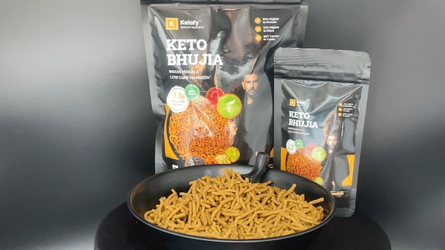 Ketofy - Keto Bhujia (2x250g) | Ultra Low Carb Namkeen | Keto