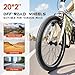 Outroad 20 Inch Folding Bike, 7-Speed Lightweight Foldable Bicycle for City Commuting, V Brake Adjustable Stem Folding Bikes for Adults/Men/Women, White