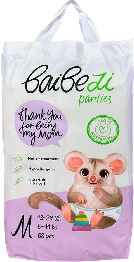 Premium Pull Ups Pants Size 3 (13-24 lb), 68 Count, Training Pants Baby, Japanese Absorption Tech, Wetness Indicator, Hypoallergenic & Super Absorbent for Sensitive Skin