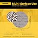Mirka Abranet Sanding Mesh Discs - 320 Grit - 5 Inch Hook and Loop Sanding Discs - Mesh Sandpaper for Dust-Free Sanding for Wood, Metal, Automotive, and Furniture Finishing - 50 Pcs