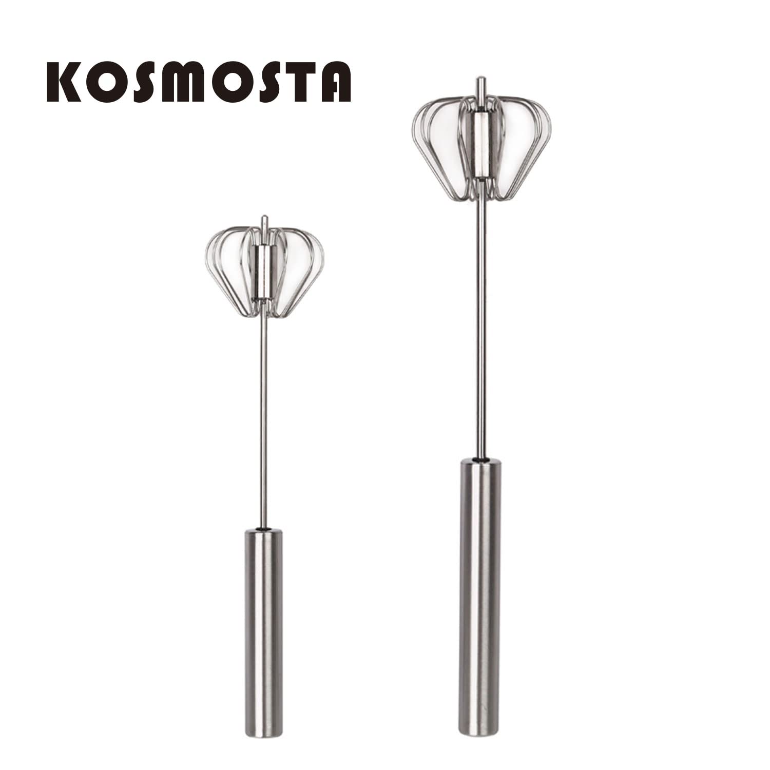 Amazon | ステンレススチール製プッシュ泡立て器 手動ハンドミキサー