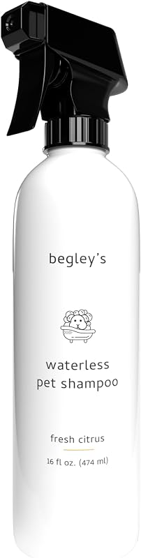 Shampoo a Seco para Cães e Gatos Begley’s com Aroma Cítrico, 473 mL