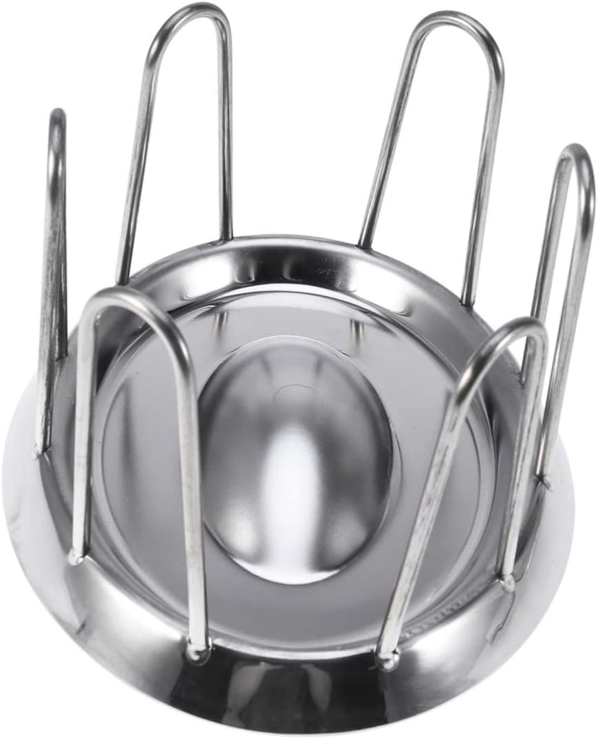 SUPVOX Turtle Feeding Bowl Reptile Food Dish Stainless Steel Round Shape Pet Supplies