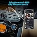 Bluetooth Receiver for Car, Esky Bluetooth 4.2 Hands-Free Car Kits/Bluetooth Aux Car Audio Adapter with Dual 2.4A USB Port Car Charger, Wireless Car Kits for Home/Car Audio Stereo, 3.5mm Aux Input