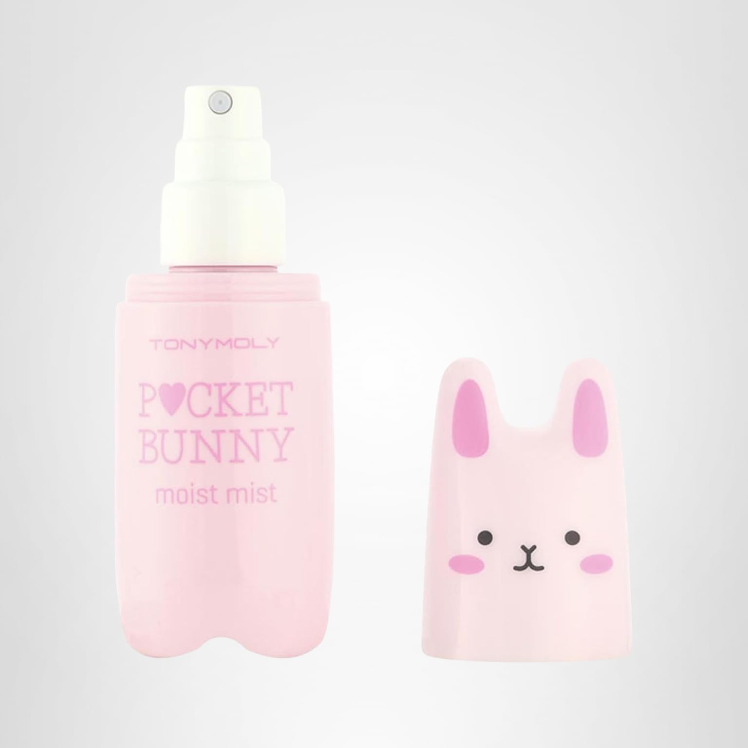 TONYMOLY Pocket Bunny Facial Mist – Hydrating & Refreshing Face Spray with Aloe & Berry Extracts, Moisturizing Korean Facial Mist for Glowing Skin, Cute Travel Size Bottle: Moist Mist 2.03 Fl Oz (Pack of 1)