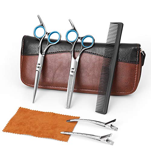 SEAPLLO Professional Hair Cutting Scissors Set,11 Pcs 6.7
