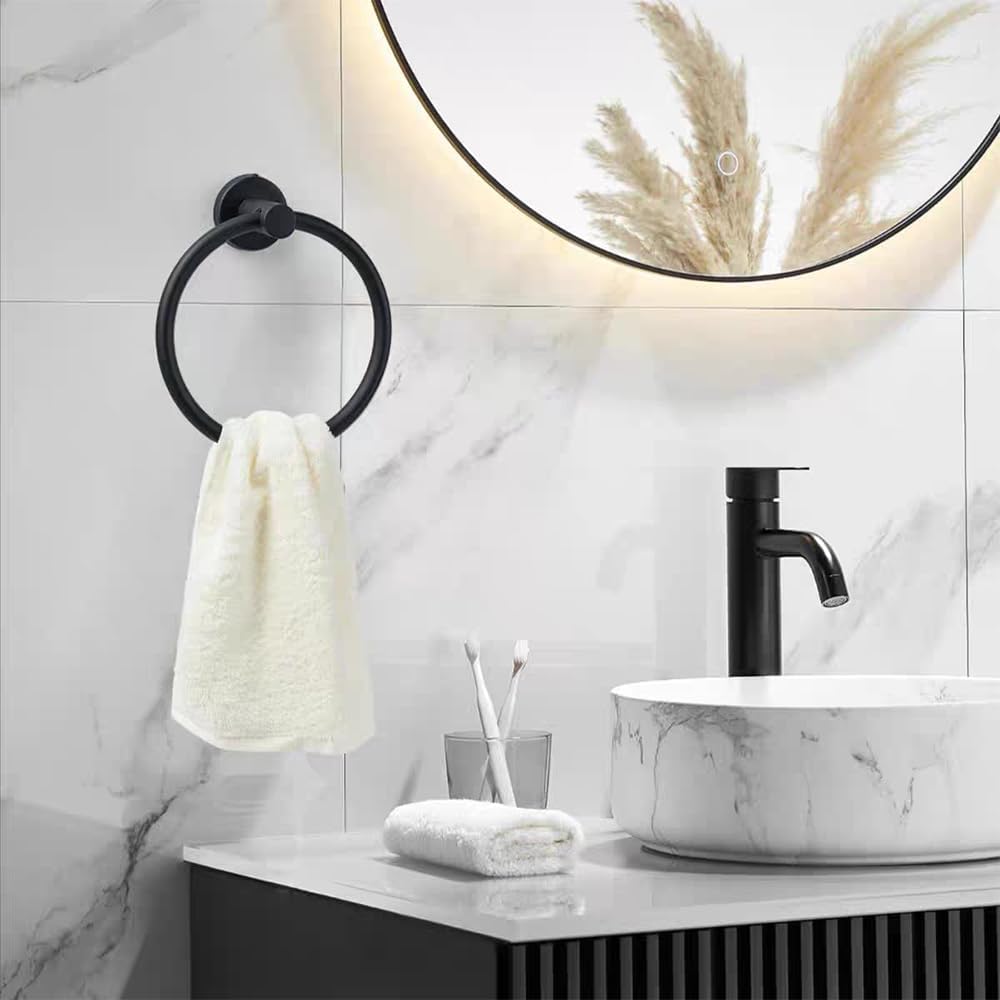 Adjustable Self Adhesive Hand Towel Ring, Suction Cup Towel Holder image 3
