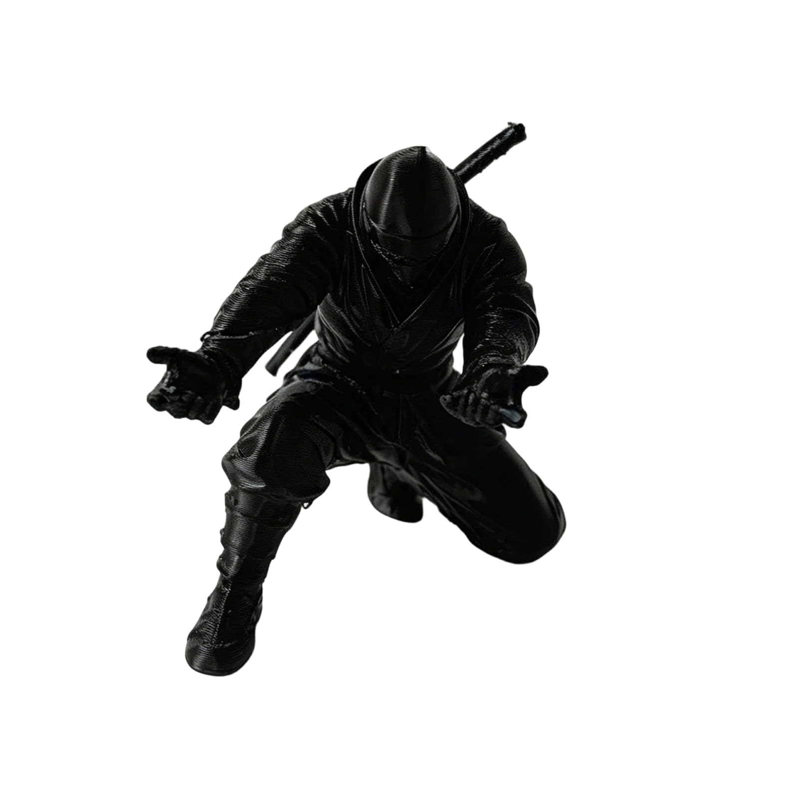 Glifora 3D Printed Man Pen Holder - Kneeling Soldier, Grim Reaper, Ninja, Knight, Warrior and Statue of Liberty Pencil Stand, Home Office Decoration Ornament