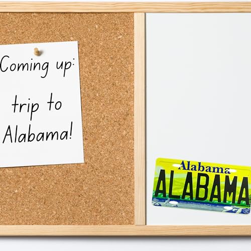 Imán Mini Placa Alabama 4.5x8.9 cm decoración magnética miniatura 4