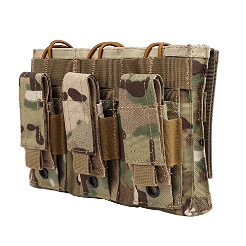 KODENOR Tarnung Mag Pouch Nylon M4 M14 AK. Airsoft Gun 5.56mm 9mm Magazin-Taschen Klett-MOLLE-Pistolen-Mag-Halter (Color : MG-33-CP) Cover