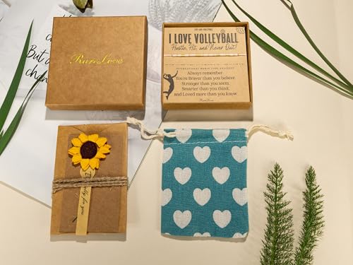 RareLove Volleyball Jewelry-I Love Volleyball Morse Code Beaded Bracelets for Team Women Player,Granddaughter, Daughter Yellow Red Pony Beads2