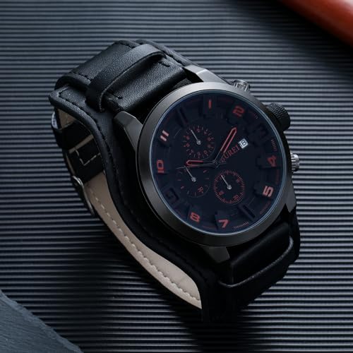 Montre à quartz avec calendrier BUREI, la précision étanche - 4