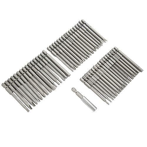 Oukens OUKENSOC51RPKG4B 50Pcs Extra Long Security Bit Set,Screwdriver Bit Set, Security Bit Set Extra Long Magnetic Driver Kit Cr-V Abs Screwdriver Bit thumb #7