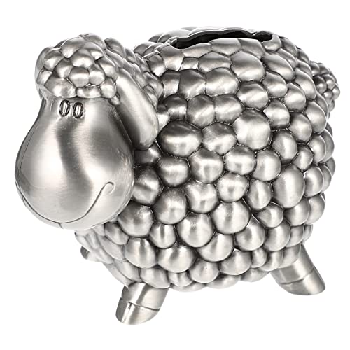 MAGICLULU Tirelire et en Alliage de Zinc Dessin Animé Forme Mouton Chic et Amusante Rangement de Pièces pour Garçon et Filles Décoration de Table
