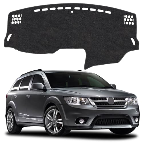 Image of Dash Cover Mat for Dodge Journey 2011-2020 & Fiat Freemont 2010-2016 Non-Slip Dashboard Cover Mat Sunshade UV Rays Protector Interior Accessories